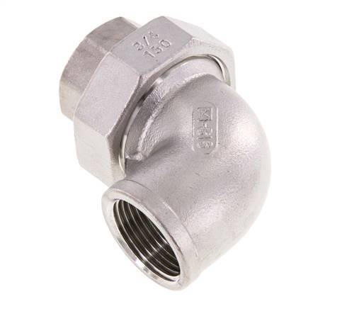 90deg Union Connector Rp3/4'' Female Stainless Steel Conical Seal 16bar (224.8psi)