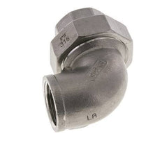 90deg Angled Union Connector Rp3/4'' Female Stainless Steel Flat Seal PTFE 16bar (224.8psi)