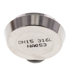 End Cap 28mm Cone Nozzle DN 15 Stainless Steel DIN 11851