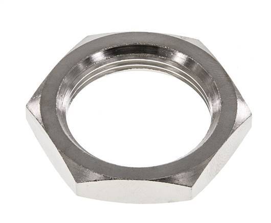 Lock Nut M28 Nickel-plated Brass [2 Pieces]