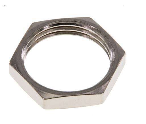 Lock Nut M20 Nickel-plated Brass [2 Pieces]