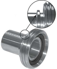 DIN 11851 Sanitary (Dairy) Fitting 78 X 1/6'' x 2 inch (50 mm) Hose Pillar DN 50 Stainless Steel EPDM