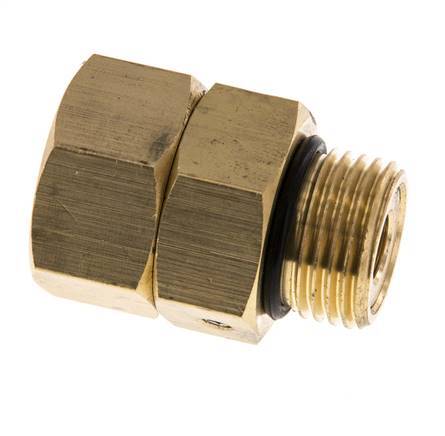 Rotary Joint G1/2'' Female x Male Hot Water Brass EPDM 30bar (421.5psi)