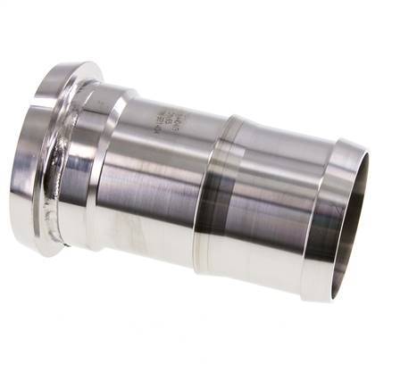 Sanitary (Dairy) Fitting 86mm Cone x 2 1/2 inch (65 mm) Hose Pillar Stainless Steel