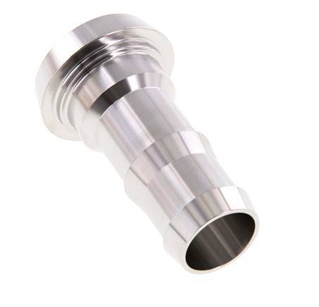 Sanitary (Dairy) Fitting 44mm Cone x 1 inch (25 mm) Hose Pillar Stainless Steel