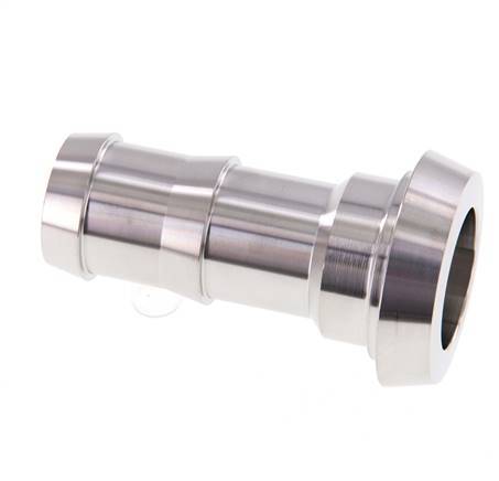 Sanitary (Dairy) Fitting 44mm Cone x 1 inch (25 mm) Hose Pillar Stainless Steel