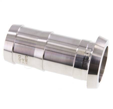 Sanitary (Dairy) Fitting 56mm Cone x 40 mm Hose Pillar Stainless Steel