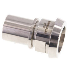 DIN 11851 Sanitary (Dairy) Fitting 50mm Cone x 1 1/4 inch (32 mm) Hose Pillar Stainless Steel Safety Collar