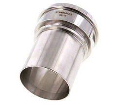 DIN 11851 Sanitary (Dairy) Fitting 100mm Cone x 3 inch (75 mm) Hose Pillar Stainless Steel Safety Collar