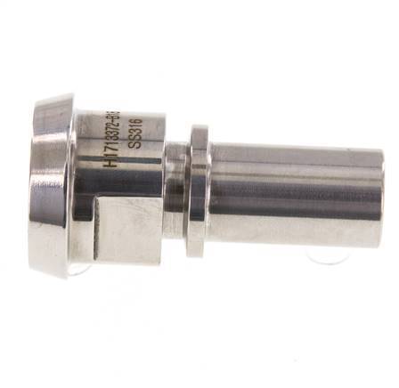 DIN 11851 Sanitary (Dairy) Fitting 36mm Cone x 3/4 inch (19 mm) Hose Pillar Stainless Steel Safety Collar