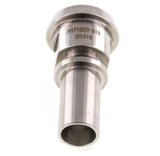 DIN 11851 Sanitary (Dairy) Fitting 36mm Cone x 3/4 inch (19 mm) Hose Pillar Stainless Steel Safety Collar