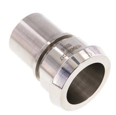 DIN 11851 Sanitary (Dairy) Fitting 56mm Cone x 1 1/2 inch (38 mm) Hose Pillar Stainless Steel Safety Collar