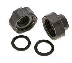 Pump Fitting Rp3/4'' x G 1 1/4 inch Cast Iron Flat Seal NBR 20bar (281.0psi)