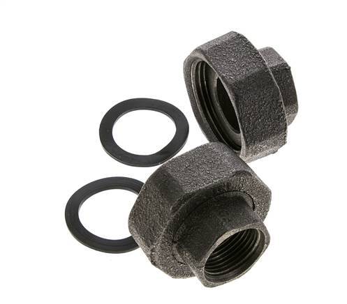 Pump Fitting Rp3/4'' x G 1 1/4 inch Cast Iron Flat Seal NBR 20bar (281.0psi)