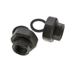 Pump Fitting Rp1'' x G 1 1/2 inch Cast Iron Flat Seal NBR 20bar (281.0psi)