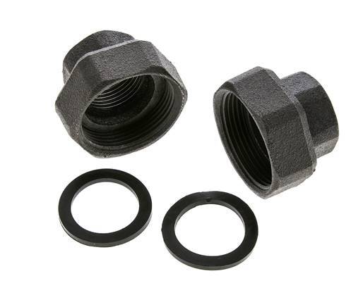 Pump Fitting Rp1'' x G 1 1/2 inch Cast Iron Flat Seal NBR 20bar (281.0psi)