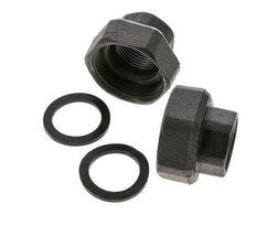 Pump Fitting Rp1'' x G 1 1/2 inch Cast Iron Flat Seal NBR 20bar (281.0psi)