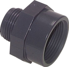 Reducing Adapter G1'' Male x Rp1 1/4'' Female PVC-U 16bar (224.8psi) EN 1452-3 [2 Pieces]