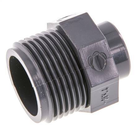 Reducing Ring Rp3/8'' Female x G1'' Male PVC-U 16bar (224.8psi) EN 1452-3 [5 Pieces]