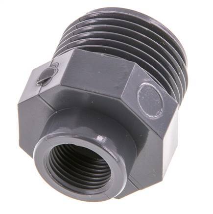 Reducing Ring Rp3/8'' Female x G1'' Male PVC-U 16bar (224.8psi) EN 1452-3 [5 Pieces]