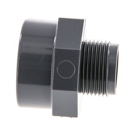 Reducing Adapter G3/4'' Male x Rp1'' Female PVC-U 16bar (224.8psi) EN 1452-3 [2 Pieces]