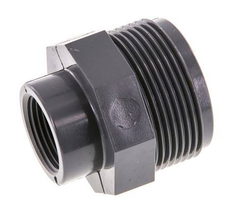 Reducing Ring Rp3/4'' Female x G1 1/2'' Male PVC-U 16bar (224.8psi) EN 1452-3 [2 Pieces]