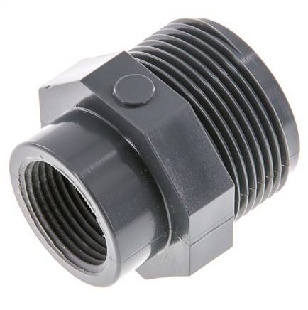 Reducing Ring Rp3/4'' Female x G1 1/4'' Male PVC-U 16bar (224.8psi) EN 1452-3 [2 Pieces]