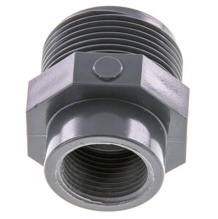 Reducing Ring Rp3/4'' Female x G1 1/4'' Male PVC-U 16bar (224.8psi) EN 1452-3 [2 Pieces]