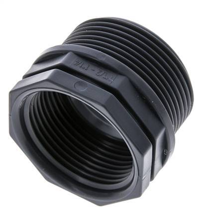 Reducing Ring G1 1/4'' Female x G1 1/2'' Male Polypropylene (pp) 10bar (140.5psi) FDA 50mm Hex