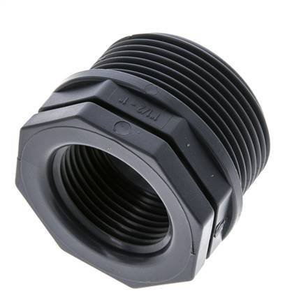 Reducing Ring G1'' Female x G1 1/2'' Male Polypropylene (pp) 10bar (140.5psi) FDA 50mm Hex