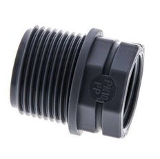 Reducing Ring G1/2'' Female x G3/4'' Male Polypropylene (pp) 10bar (140.5psi) FDA 27mm Hex [2 Pieces]