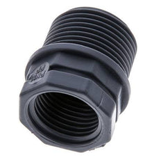 Reducing Ring G1/2'' Female x G3/4'' Male Polypropylene (pp) 10bar (140.5psi) FDA 27mm Hex [2 Pieces]