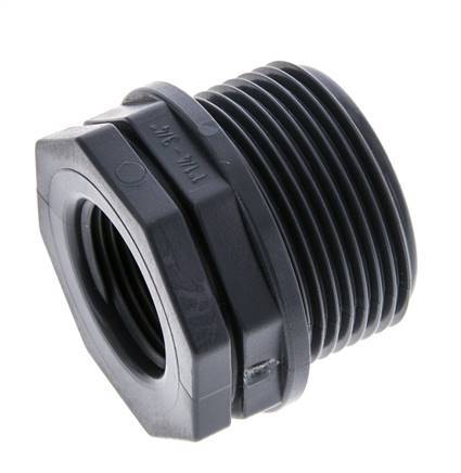 Reducing Ring G3/4'' Female x G1 1/4'' Male Polypropylene (pp) 10bar (140.5psi) FDA 46mm Hex