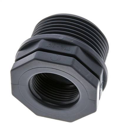 Reducing Ring G3/4'' Female x G1 1/4'' Male Polypropylene (pp) 10bar (140.5psi) FDA 46mm Hex