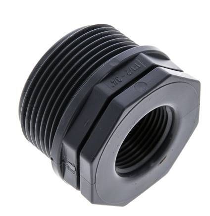 Reducing Ring G3/4'' Female x G1 1/2'' Male Polypropylene (pp) 10bar (140.5psi) FDA 50mm Hex