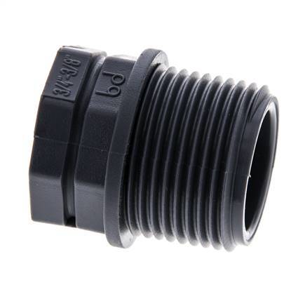 Reducing Ring G3/8'' Female x G3/4'' Male Polypropylene (pp) 10bar (140.5psi) FDA 27mm Hex [2 Pieces]