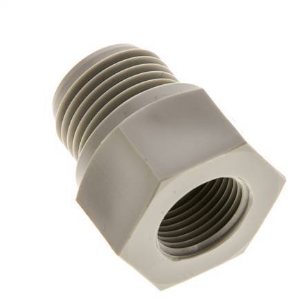 Reducing Ring G3/8'' Female x G1/2'' Male Polypropylene (pp) 10bar (140.5psi) FDA 27mm Hex