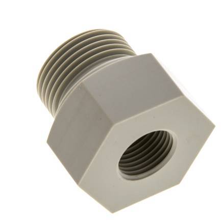 Reducing Ring G1/2'' Female x G1'' Male Polypropylene (pp) 10bar (140.5psi) FDA 43mm Hex