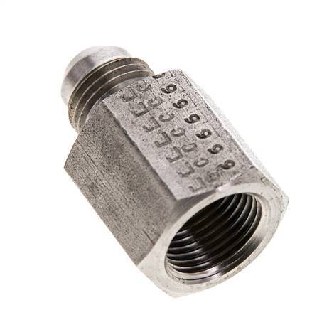 JIC Reducing Nipple G3/8'' Female x UNF 9/16''-18 Male Stainless Steel 275bar (3863.75psi)