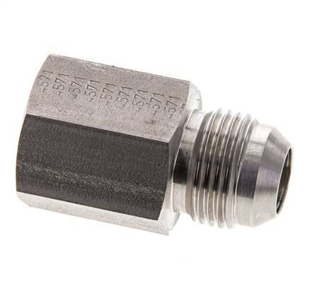 JIC Reducing Nipple G1/2'' Female x UNF 7/8''-14 Male Stainless Steel 210bar (2950.5psi)