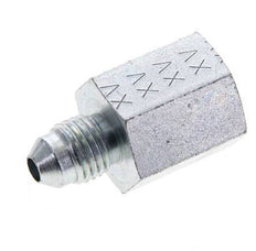 JIC Reducing Nipple G1/4'' Female x UNF 7/16''-20 Male Steel 310bar (4355.5psi) [2 Pieces]