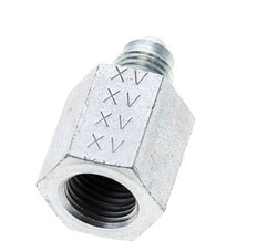 JIC Reducing Nipple G1/4'' Female x UNF 7/16''-20 Male Steel 310bar (4355.5psi) [2 Pieces]