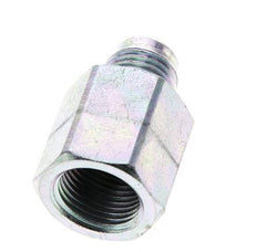 JIC Reducing Nipple G3/8'' Female x UNF 9/16''-18 Male Steel 275bar (3863.75psi)