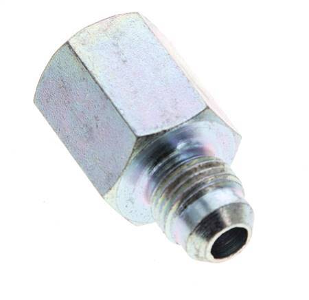 JIC Reducing Nipple G1/4'' Female x UNF 1/2''-20 Male Steel 275bar (3863.75psi) [2 Pieces]