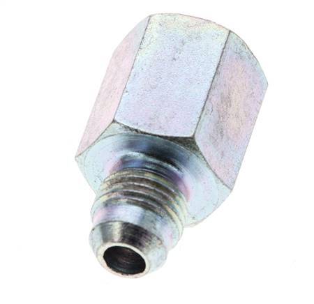 JIC Reducing Nipple G1/4'' Female x UNF 1/2''-20 Male Steel 275bar (3863.75psi) [2 Pieces]