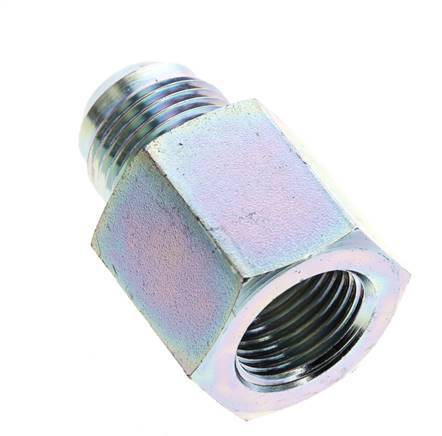 JIC Reducing Nipple G1/2'' Female x UNF 7/8''-14 Male Steel 210bar (2950.5psi)
