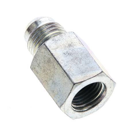 JIC Reducing Nipple G1/4'' Female x UNF 9/16''-18 Male Steel 275bar (3863.75psi)
