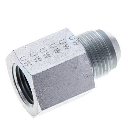 JIC Reducing Nipple UNF 7/8''-14 Male x 1/2'' NPT Female Steel 210bar (2950.5psi)