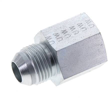 JIC Reducing Nipple UNF 7/8''-14 Male x 1/2'' NPT Female Steel 210bar (2950.5psi)