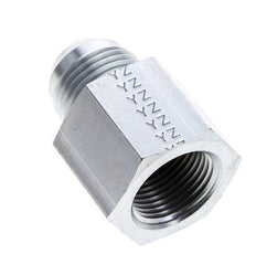JIC Reducing Nipple UN 1-1/16''-12 Male x 3/4'' NPT Female Steel 170bar (2388.5psi)